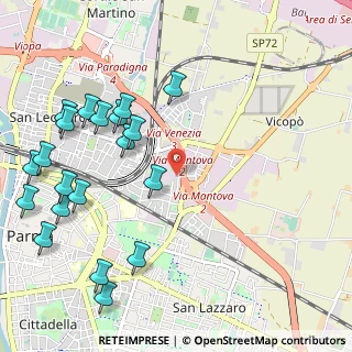 Mappa Strada del Paullo, 43123 Parma PR, Italia (1.343)