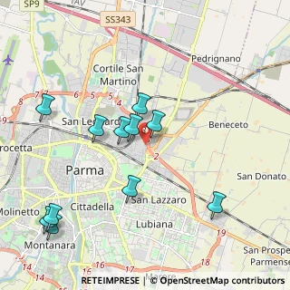 Mappa Strada Comunale Paullo, 43122 Parma PR, Italia (2.18455)
