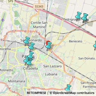 Mappa Strada del Paullo, 43123 Parma PR, Italia (2.84364)