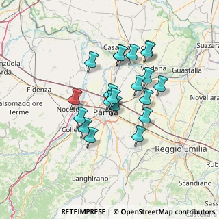 Mappa Via Cocconi Ildebrando, 43122 Parma PR, Italia (11.16)