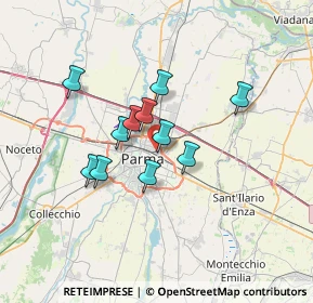 Mappa Via Cocconi Ildebrando, 43122 Parma PR, Italia (5.14364)