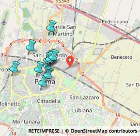 Mappa Via Cocconi Ildebrando, 43122 Parma PR, Italia (1.79636)