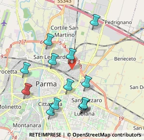 Mappa Via Cocconi Ildebrando, 43122 Parma PR, Italia (2.08154)
