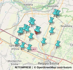 Mappa Via Bersaglio, 42024 Castelnovo di Sotto RE, Italia (6.53556)