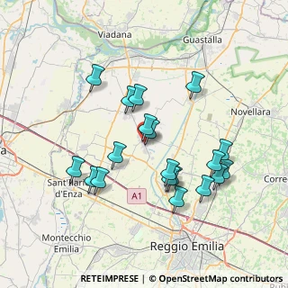 Mappa Via Bersaglio, 42024 Castelnovo di Sotto RE, Italia (7.09368)
