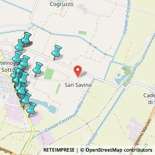 Mappa Via S. Savino, 42024 Castelnovo di Sotto RE, Italia (1.6515)