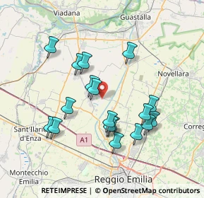 Mappa Via S. Savino, 42024 Castelnovo di Sotto RE, Italia (6.94222)