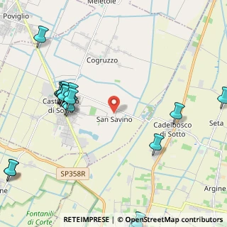 Mappa Via S. Savino, 42024 Castelnovo di Sotto RE, Italia (2.929)