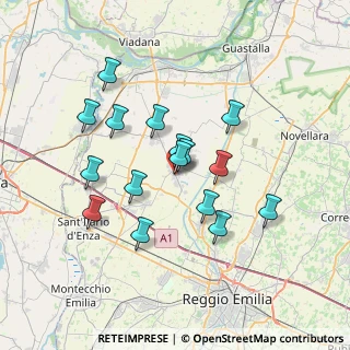 Mappa Via Giuseppe Giusti, 42024 Castelnovo di Sotto RE, Italia (6.3)
