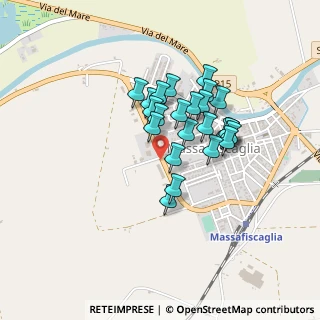 Mappa Via Circonvallazione, 44025 Massa Fiscaglia FE, Italia (0.325)