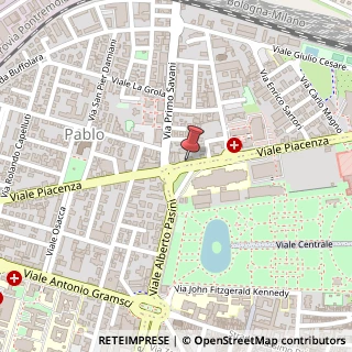 Mappa Viale Piacenza, 33, 43126 Parma, Parma (Emilia Romagna)