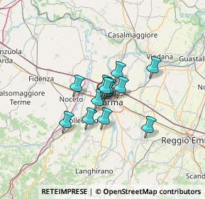 Mappa Via Federico II, 43126 Parma PR, Italia (7.39615)