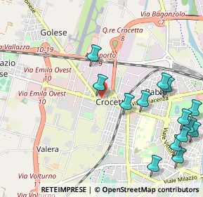 Mappa Via Federico II, 43126 Parma PR, Italia (1.34571)