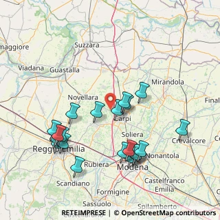 Mappa Di Carpi, 41012 Migliarina MO, Italia (16.4125)