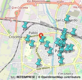 Mappa Via Carlo Magno, 43126 Parma PR, Italia (1.0405)