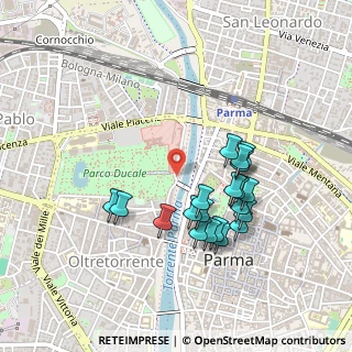 Mappa Strada Fonderie, 43125 Parma PR, Italia (0.4315)