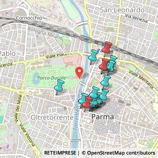 Mappa Strada Fonderie, 43125 Parma PR, Italia (0.4115)