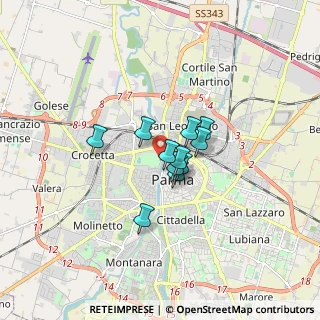 Mappa Strada Fonderie, 43125 Parma PR, Italia (0.97182)