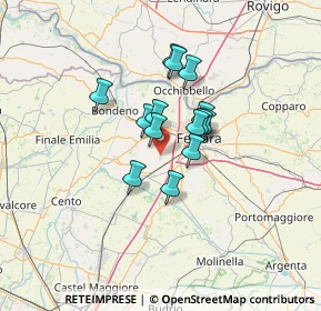 Mappa Via Coronella, 44028 Poggio Renatico FE, Italia (8.97857)