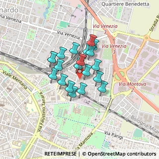Mappa Via Laudedeo Testi, 43122 Parma PR, Italia (0.2955)
