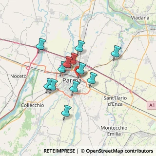 Mappa Via Laudedeo Testi, 43122 Parma PR, Italia (5.58667)