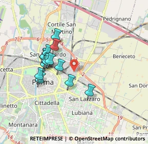 Mappa Via Arturo Scotti, 43122 Parma PR, Italia (1.59714)