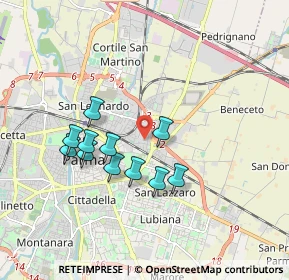 Mappa Via Arturo Scotti, 43122 Parma PR, Italia (1.59182)