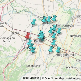 Mappa Via Arturo Scotti, 43122 Parma PR, Italia (11.152)