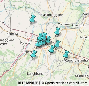 Mappa Via Arturo Scotti, 43122 Parma PR, Italia (7.38786)