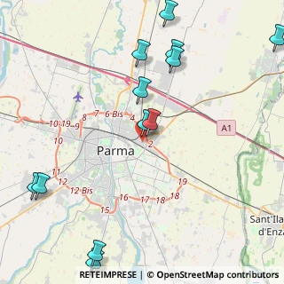Mappa Via Arturo Scotti, 43122 Parma PR, Italia (5.48833)