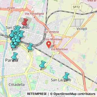Mappa Via Arturo Scotti, 43122 Parma PR, Italia (1.514)