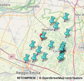 Mappa Via XXVII Marzo, 42017 Novellara RE, Italia (7.64765)