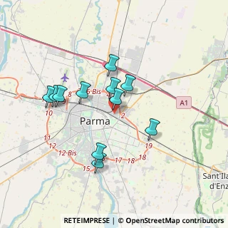 Mappa Via G. Tartini, 43122 Parma PR, Italia (3.19182)