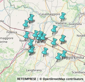 Mappa Via Testi Laudeo, 43122 Parma PR, Italia (12.14421)