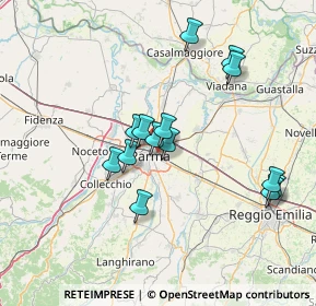 Mappa Via Testi Laudeo, 43122 Parma PR, Italia (12.87357)