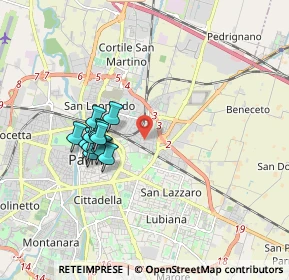 Mappa Via G. Tartini, 43122 Parma PR, Italia (1.53)