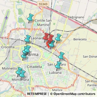 Mappa Via Testi Laudeo, 43122 Parma PR, Italia (1.93308)