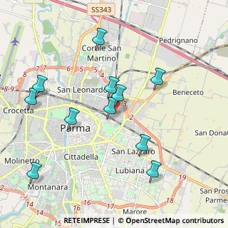 Mappa Via Giuseppe Tartini, 43122 Parma PR, Italia (2.06091)