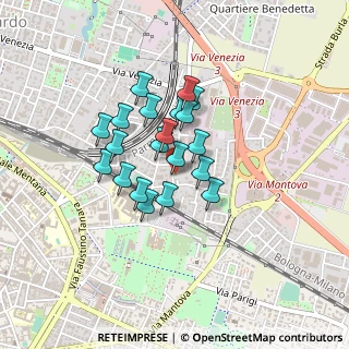 Mappa Via Testi Laudeo, 43122 Parma PR, Italia (0.3105)