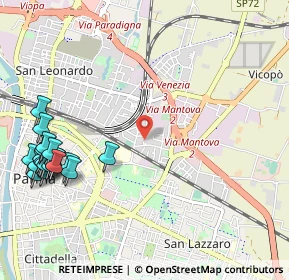 Mappa Via G. Tartini, 43122 Parma PR, Italia (1.431)