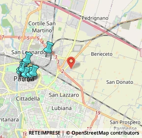 Mappa Strada Mutta, 43122 Parma PR, Italia (2.57182)