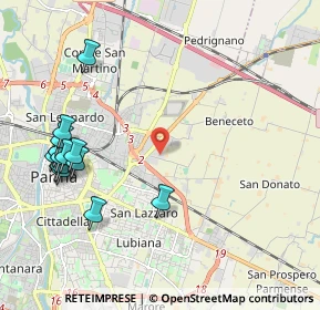 Mappa Strada Mutta, 43122 Parma PR, Italia (2.49467)