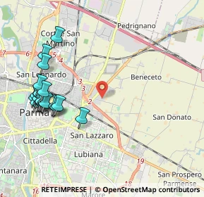 Mappa Strada Mutta, 43122 Parma PR, Italia (2.4035)
