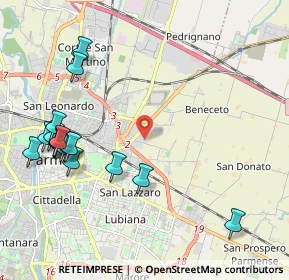 Mappa Strada Mutta, 43122 Parma PR, Italia (2.48176)