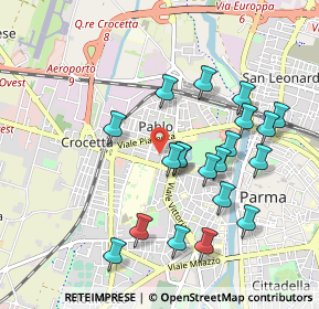 Mappa Via Sette Martiri, 43126 Parma PR, Italia (0.958)