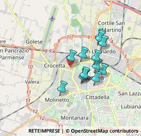 Mappa Via Sette Martiri, 43126 Parma PR, Italia (1.36462)