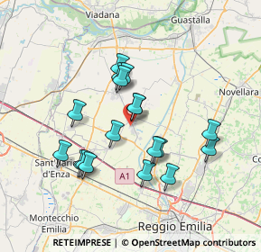 Mappa Via Raffaello Sanzio, 42024 Castelnovo di Sotto RE, Italia (6.34278)