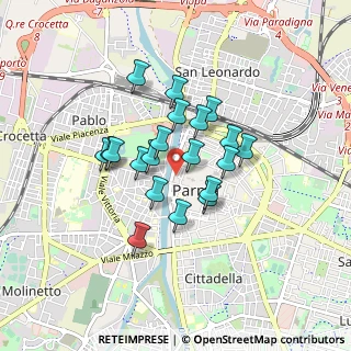 Mappa Piazza Ghiaia, 43122 Parma PR, Italia (0.656)