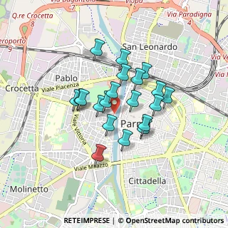 Mappa Via dei Farnese, 43125 Parma PR, Italia (0.654)