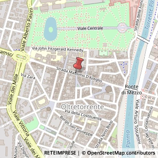 Mappa Strada Inzani Giovanni,  7, 43100 Parma, Parma (Emilia Romagna)